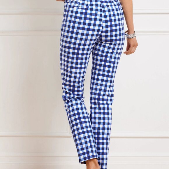 Talbots Chatham Ankle Pants - Gingham - Size 10 - Picture 2 of 5